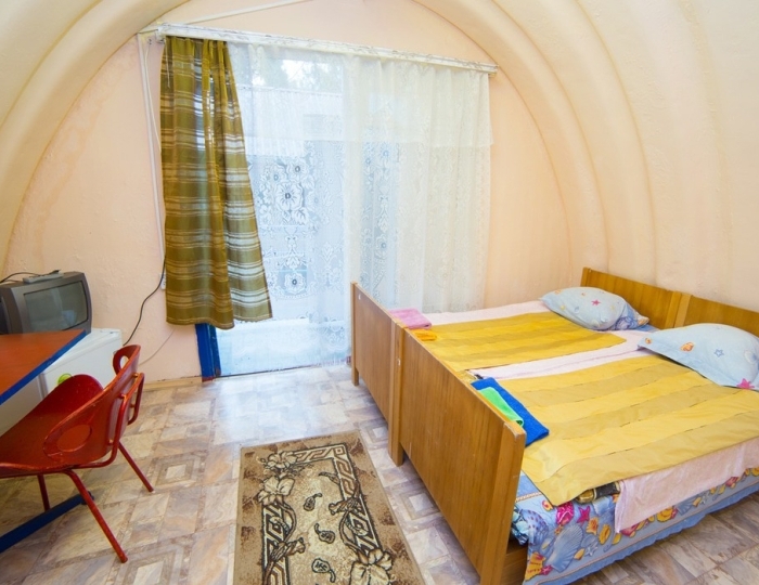 Домик 2-местный 1-комнатный Эконом ("Бочка") - Пансионат «Солнечный» Холодная речка