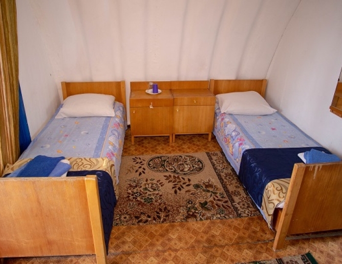 Домик 3-местный 1-комнатный номер Эконом ("Бочка") - Пансионат «Солнечный» Холодная речка