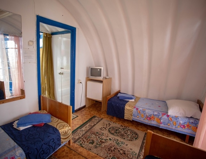 Домик 3-местный 1-комнатный номер Эконом ("Бочка") - Пансионат «Солнечный» Холодная речка