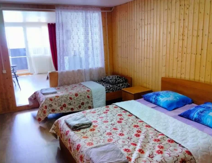 Стандарт 4-местный 1-комнатный в корпусе  на пляже - Пансионат «Солнечный» Холодная речка