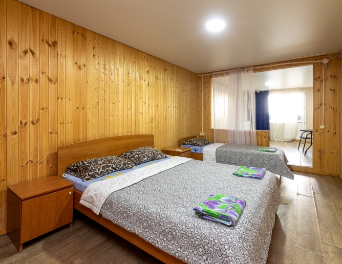 Студия 4-местный 2-комнатный Студио в 2-х этажном корпусе на пляже - Пансионат «Солнечный» Холодная речка