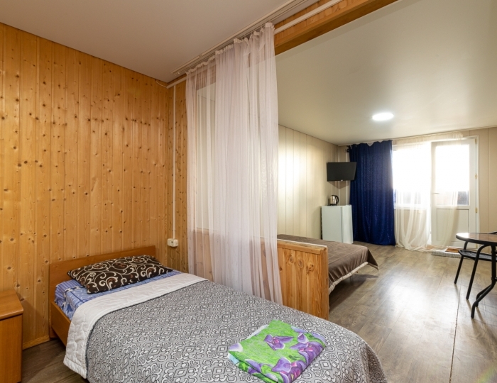 Студия 4-местный 2-комнатный Студио в 2-х этажном корпусе на пляже - Пансионат «Солнечный» Холодная речка